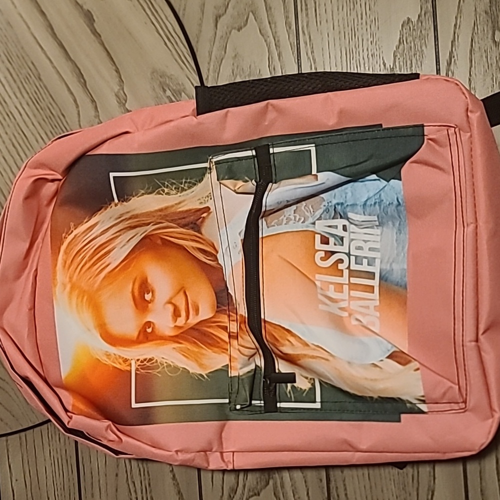 Kelsea Ballerini Pink Backpack with Graphic Print